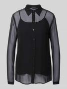 ARMANI EXCHANGE Bluse aus reiner Viskose mit Umlegekragen in Black, Gr...