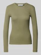 Lacoste Sport Longsleeve mit Label-Badge in Khaki, Größe 36