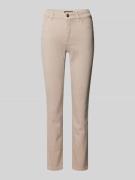 Marc Cain Slim Fit Jeans im 5-Pocket-Design in Beige, Größe 34