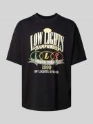 Low Lights Studios T-Shirt mit Label-Print Modell 'CHAMPIONSHIP' in Bl...