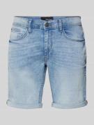 Blend Regular Fit Jeansshorts im 5-Pocket-Design in Hellblau, Größe M