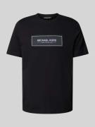 Michael Kors T-Shirt mit Label-Patch Modell 'NEW FLAGSHIP' in Black, G...