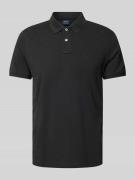 MCNEAL Regular Fit Poloshirt mit Label-Stitching in Black, Größe L