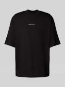 ARMANI EXCHANGE Oversized T-Shirt mit Label-Print in Black, Größe L