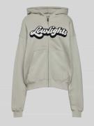 Low Lights Studios Sweatjacke mit Label-Badge Modell 'TRENDY' in Hellg...