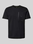 BOSS Green T-Shirt mit Label-Print Modell 'Thilix' in Black, Größe L