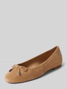 Lauren Ralph Lauren Lederballerinas mit Zierschleife Modell 'JAYNA' in...