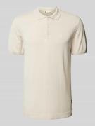 G-Star Raw Poloshirt aus reiner Viskose mit Logo-Stitching in Offwhite...