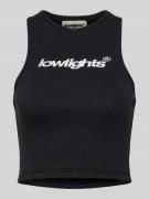 Low Lights Studios Cropped Tanktop mit Label-Stitching Modell 'BASIC' ...