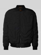 BOSS Orange Bomberjacke mit Strukturmuster Modell 'Omapy' in Black, Gr...