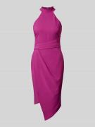 Lipsy Cocktailkleid mit Neckholder in Pink, Größe 34