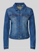 FREE/QUENT Jeansjacke mit Pattentaschen Modell 'Rock' in Hellblau, Grö...