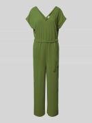 Jake*s Casual Jumpsuit mit Bindegürtel in Grass, Größe L