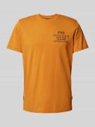 PME Legend T-Shirt mit Statement- und Label-Print in Orange, Größe S