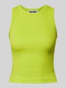 Review Tanktop mit Racerback in Neon Gelb, Größe M