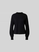 Juvia Sweatshirt mit elastischen Abschlüssen in Black, Größe L