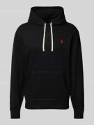 POLO RALPH LAUREN Hoodie mit Label-Stitching in Black, Größe L