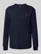 POLO RALPH LAUREN Longsleeve mit Label-Stitching in Marine, Größe L