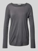 Christian Berg Woman Longsleeve mit Rundhalsausschnitt in Graphit, Grö...