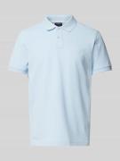 MCNEAL Regular Fit Poloshirt mit Label-Stitching in Hellblau, Größe L