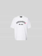 Dsquared2 T-Shirt mit Label-Print in Weiss, Größe L