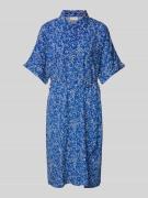 Vila Knielanges Hemdblusenkleid mit 1/2-Arm Modell 'LUMI' in Royal, Gr...