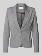 FREE/QUENT Blazer mit Reverskragen Modell 'NANNI' in Mittelgrau Melang...