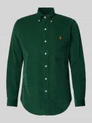 POLO RALPH LAUREN Custom Fit Freizeithemd mit Logo-Stitching in Bottle...