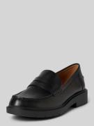 Geox Lederloafer mit Schaftbrücke in Black, Größe 38