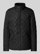 Barbour Steppjacke mit Stehkragen in Black, Größe L