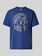 Versace Jeans Couture T-Shirt mit Label-Print Modell 'CJ00T' in Marine...