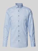 OLYMP No. Six Super Slim Fit Business-Hemd mit Knopfleiste in Bleu, Gr...