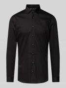 OLYMP No. Six Super Slim Fit Business-Hemd mit Kentkragen in Black, Gr...