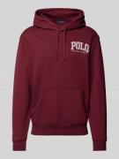 POLO RALPH LAUREN Hoodie mit Känguru-Tasche in Bordeaux, Größe L