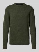 Barbour Strickpullover mit Label-Stitching Modell 'Tisbury' in Dunkelg...