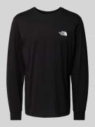 The North Face Longsleeve mit Label-Print in Black, Größe L