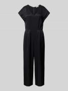 Marc O'Polo Denim Jumpsuit mit gelegten Falten in Black, Größe M