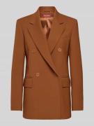 Max Mara Studio Blazer mit Reverskragen Modell 'LAMELLA' in Cognac, Gr...