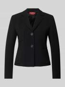 Max Mara Studio Blazer mit Eingrifftaschen in Black, Größe 34