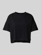 Noisy May Cropped T-Shirt mit Label-Detail Modell 'ALENA' in BLACK, Gr...