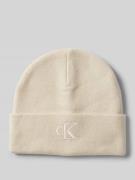 Calvin Klein Jeans Beanie mit breitem Umschlag und Logo-Stitching in E...