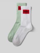 HUGO Socken mit Label-Stitching im 2er-Pack in Mint, Größe 39-42