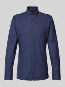 OLYMP No. Six Super Slim Fit Business-Hemd mit Kentkragen in Marine, G...