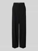 Cambio Wide Leg Stoffhose mit Gesäßtaschen in Black, Größe 32