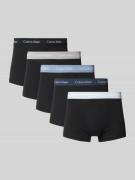 Calvin Klein Underwear Trunks mit Label-Bund im 5er-Pack in Black, Grö...