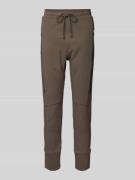 MAC Slim Fit Stoffhose mit Ziernähten Modell 'FUTURE 2.0' in Beige, Gr...