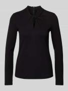 Marc Cain Longsleeve mit Knoten-Detail in Black, Größe 34