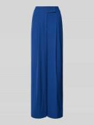 Luisa Cerano Wide Leg Stoffhose mit Bundfalten in Royal, Größe 38