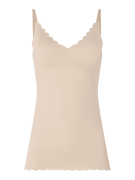 Skiny Top aus Mikrofaser mit wattierten Cups in Beige, Größe 36