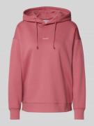 Jake*s Casual Oversized Hoodie mit Label-Print in Altrosa, Größe L